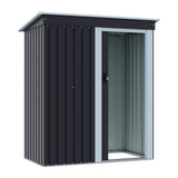 5 x 3 FT Outdoor Metal Storage Shed with Lockable Door for Garden (Ver. 2)