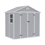 8x4ft Apex Roof Garden PP Tool Shed Outdoor Patio Storage House