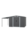 Outdoor Metal Storage Shed with Lean-to