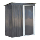 Galvanized Steel Garden Patio Tool Shed
