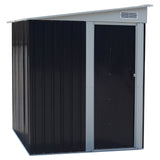 5X7FT Sliding Door Pent Roof Garden Tool Shed Outdoor Patio Storage House