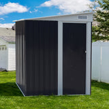 5X7FT Sliding Door Pent Roof Garden Tool Shed Outdoor Patio Storage House