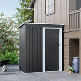 5 x 3 FT Outdoor Metal Storage Shed with Lockable Door for Garden (Ver. 2)