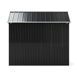 8.3 x 5.4ft Metal Apex Roof Garden Shed Outdoor Storage House
