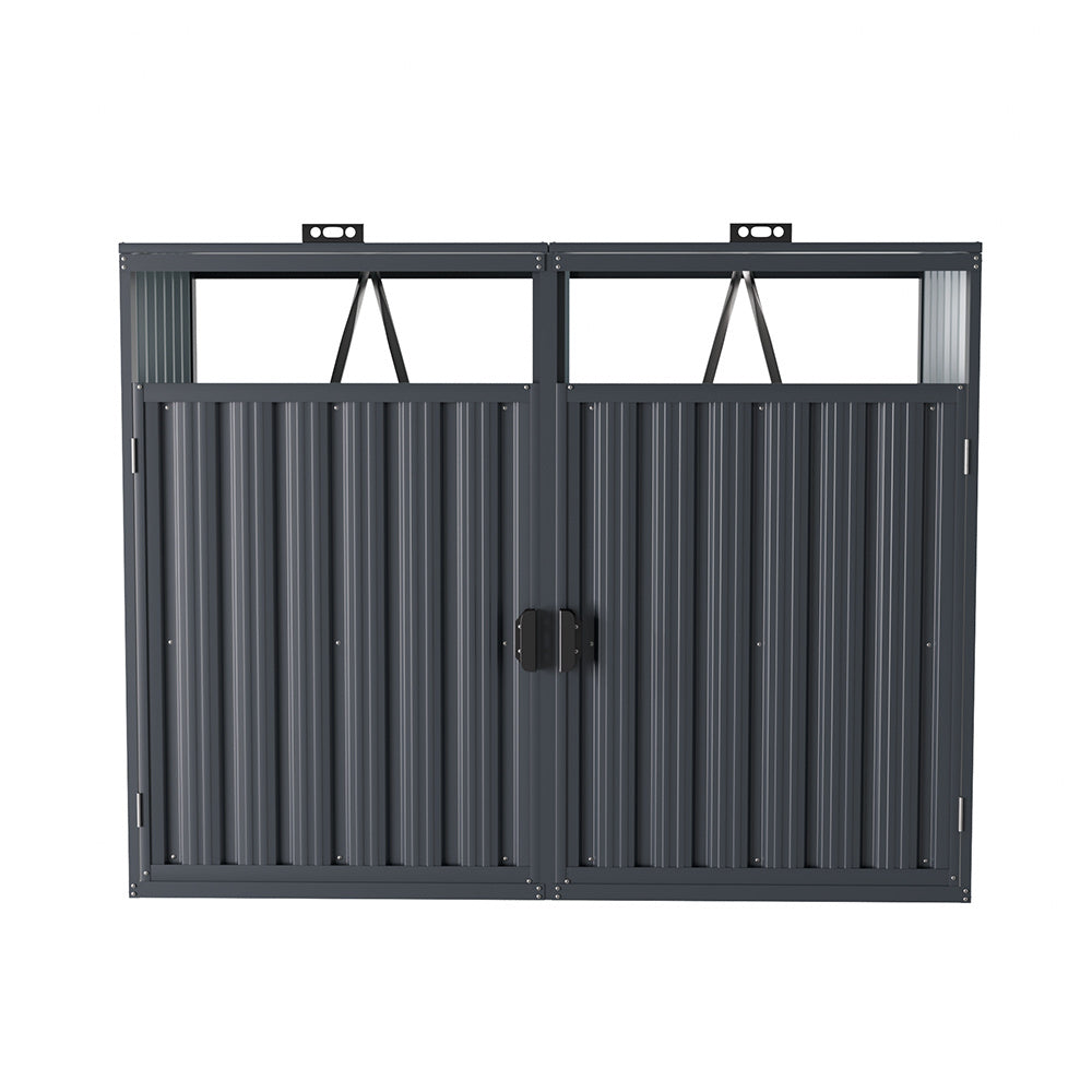 Outdoor Metal Garbage Can Garden Storage Shed