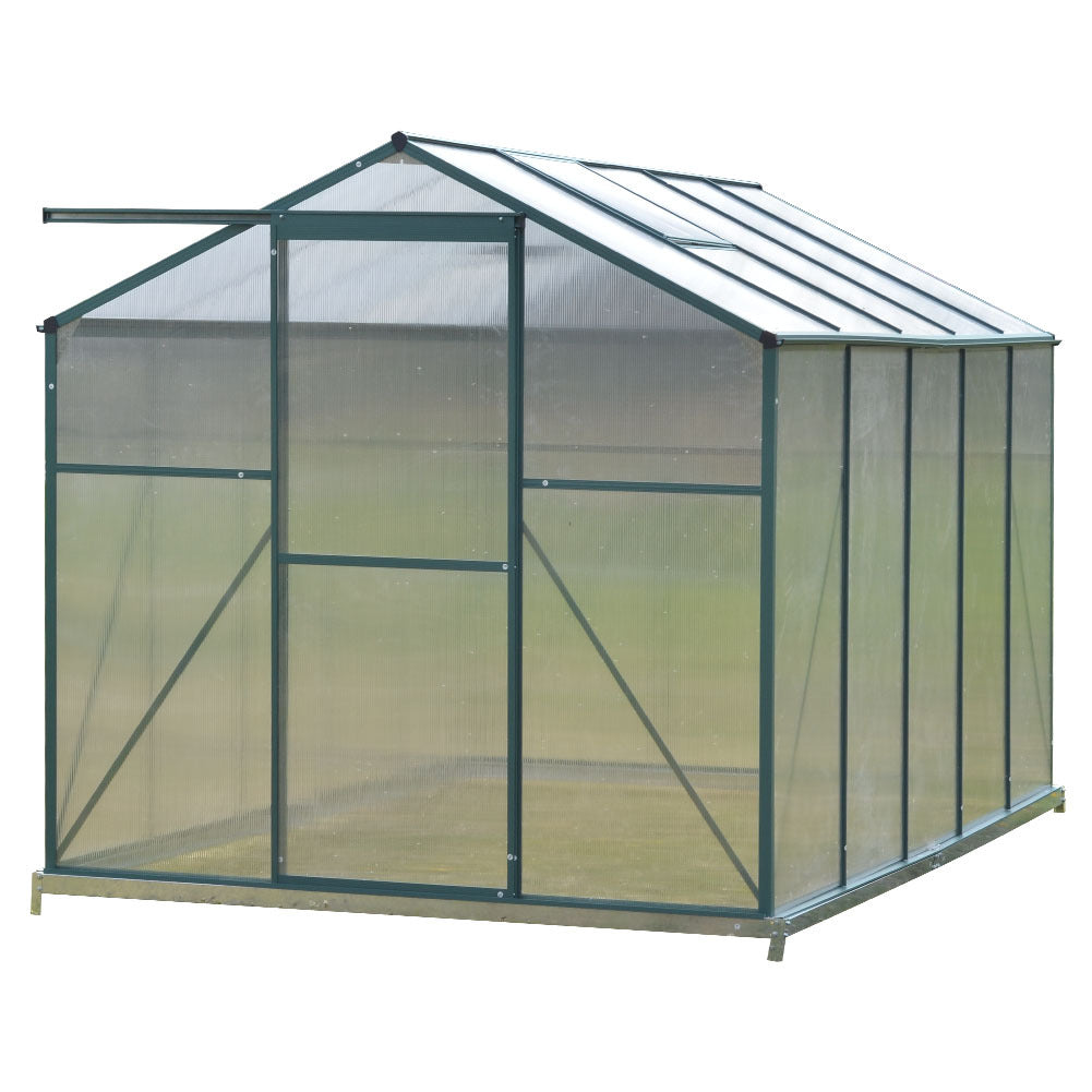 Livingandhome Large Aluminium Hobby Greenhouse and Window Opening