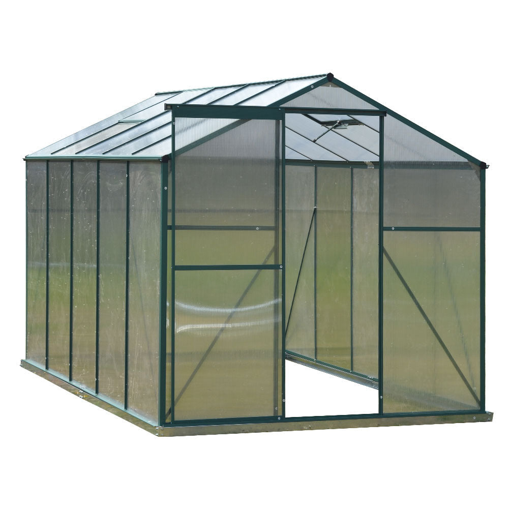 Livingandhome Large Aluminium Hobby Greenhouse and Window Opening