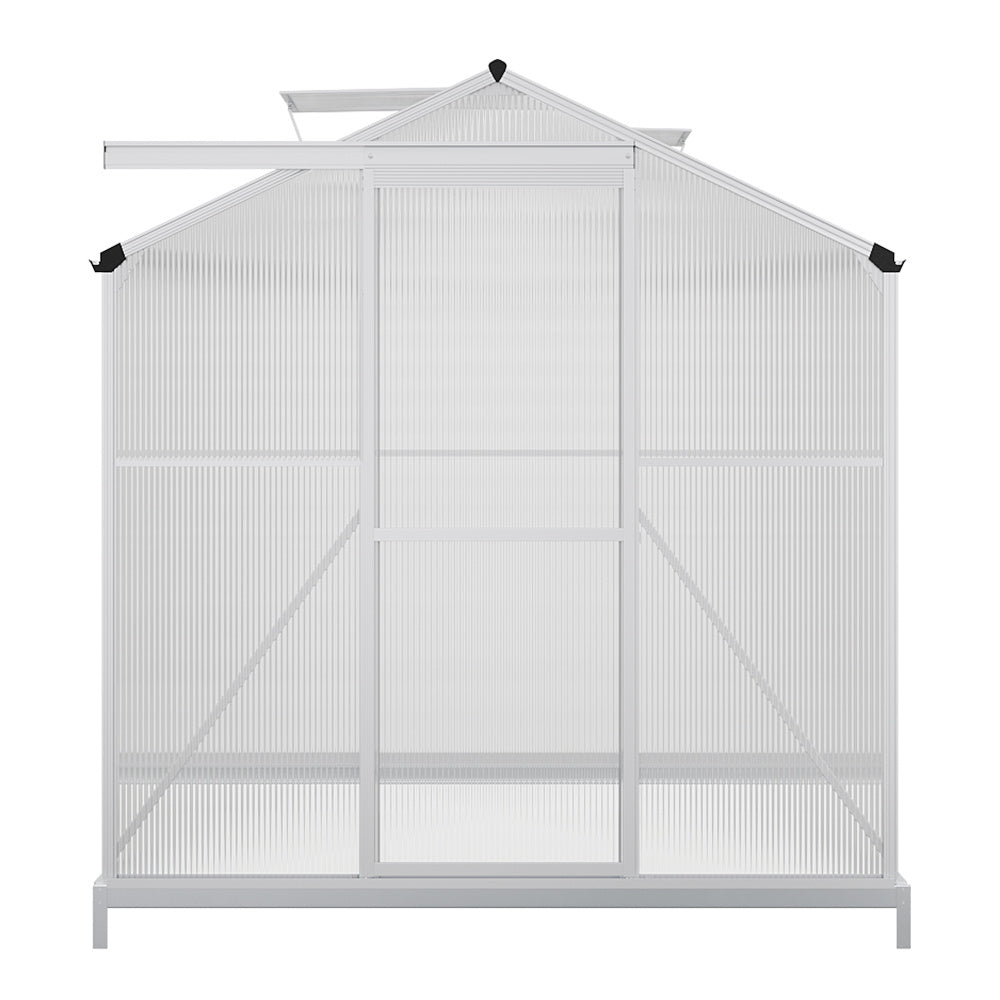 Aluminium Hobby Greenhouse with Window Opening