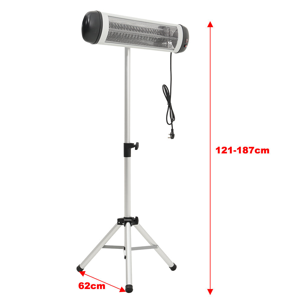 Portable Electric Patio Heater with Adjustable Tripod Stand– Heaterdeals Uk