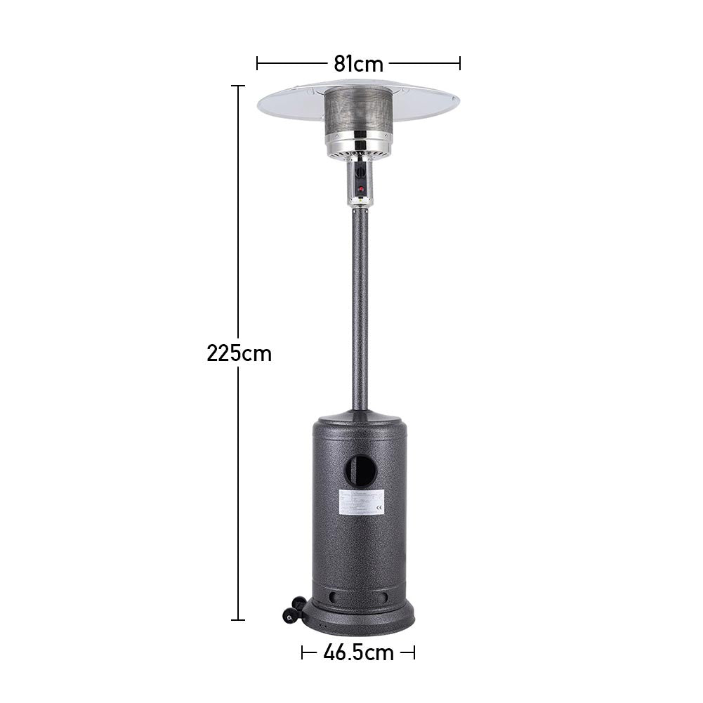 Residential Outdoor Stainless Steel Gas Heater with Wheels