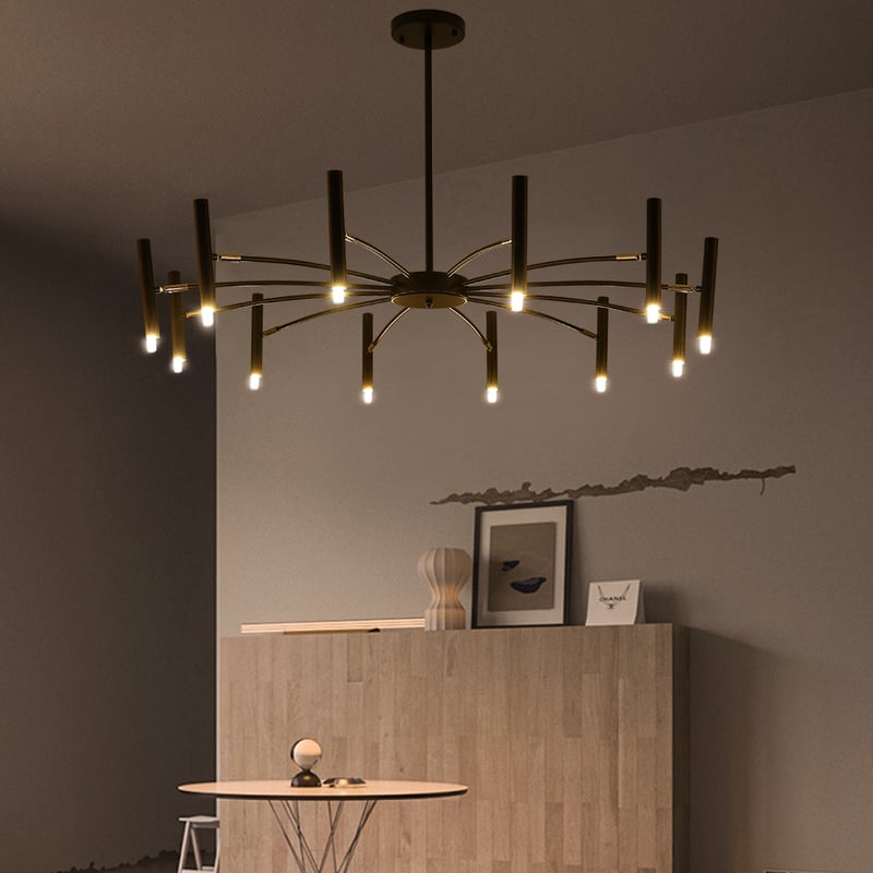 Minimalist chandelier store lighting